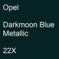 Preview: Opel, Darkmoon Blue Metallic, 22X.